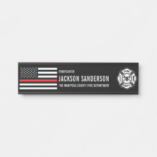 Placa De Porta Logotipo Personalizado do Corpo de Bombeiros Insíg