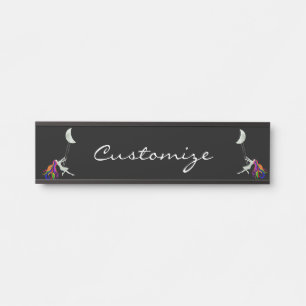 Placa De Porta Lua balançando cabeça vermelha Thunder_Cove