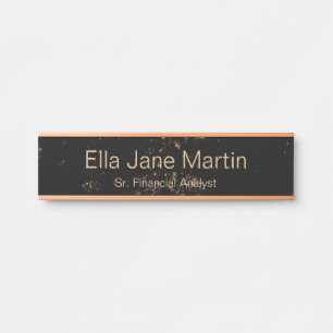 Placa De Porta Marble Look Hanging Wall Name Plate Door Sign