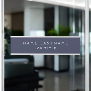 Placa De Porta Marinho Azul White Modern Elegant Professional Cla