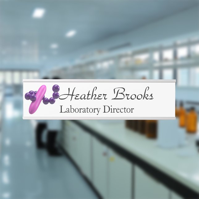 Placa De Porta Microbiologia Pensada (Criador carregado)