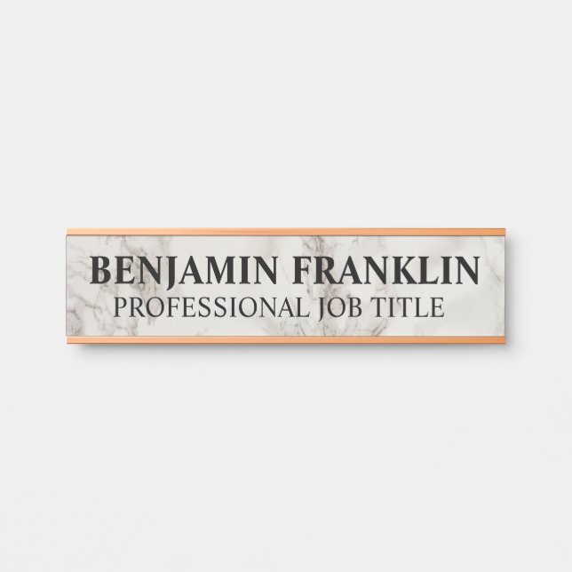 Placa De Porta Modern Professional Office Door Sign (Frente)