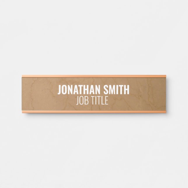 Placa De Porta Modern Professional Office Door Sign (Frente)