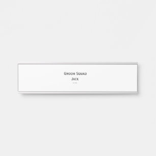 Placa De Porta monograma simples personalizado adicione seu nome