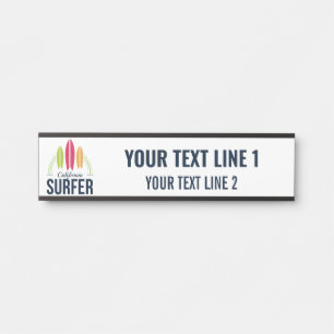 Placa De Porta Navegação de texto e localização personalizada