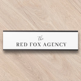 Placa De Porta Nome da empresa | Marca da empresa