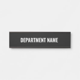 Placa De Porta Nome do Departamento 