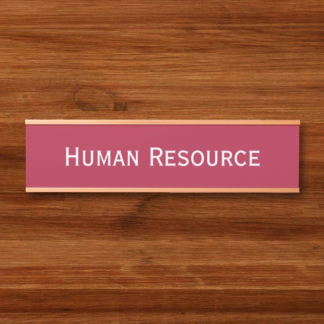 Placa De Porta Nome do Departamento da Sala Magenta Moderna (Modern Magenta Office Room Department Name Door Sign)