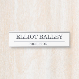 Placa De Porta Nome Personalizado Elegante