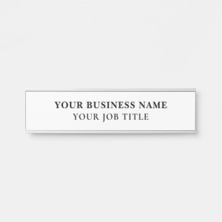 Placa De Porta Nome Título Funcionário Sinal de Porta do Office