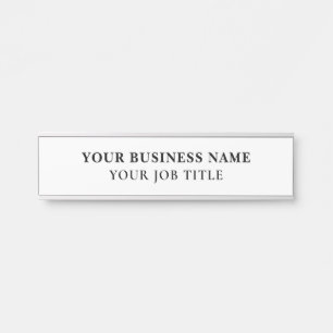 Placa De Porta Nome Título Funcionário Sinal de Porta do Office