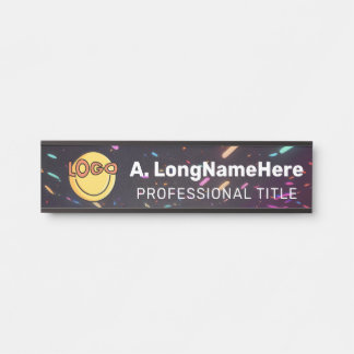 Placa De Porta Novo Office Creative Workspace Nameplate Bold