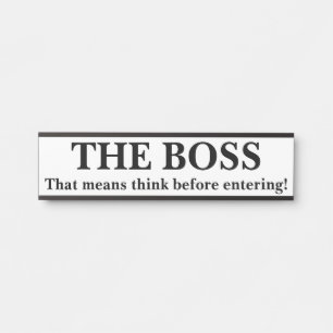 PLACA DE PORTA O CHEFE