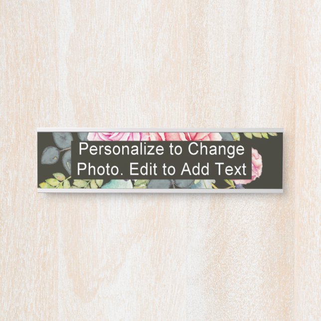 Placa De Porta Página Inicial do Escritório da Escola de Nome de  (Frente)