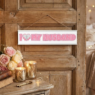 Placa De Porta Personalizado Eu Amo Meu Marido – Adicione Foto do