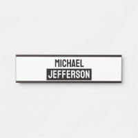Personalizado Personalizado Preto Branco Simples E