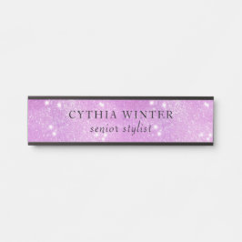 Placa De Porta Placa de estilista de galáxias espumantes