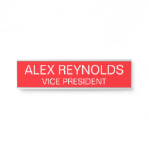 Placa de Nome com Gravação Personalizada com Canto