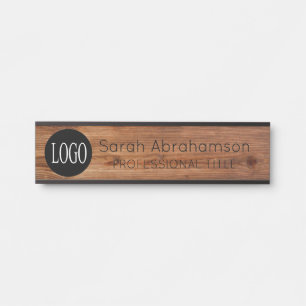 Placa De Porta Placas de porta de escritório com logotipo de made