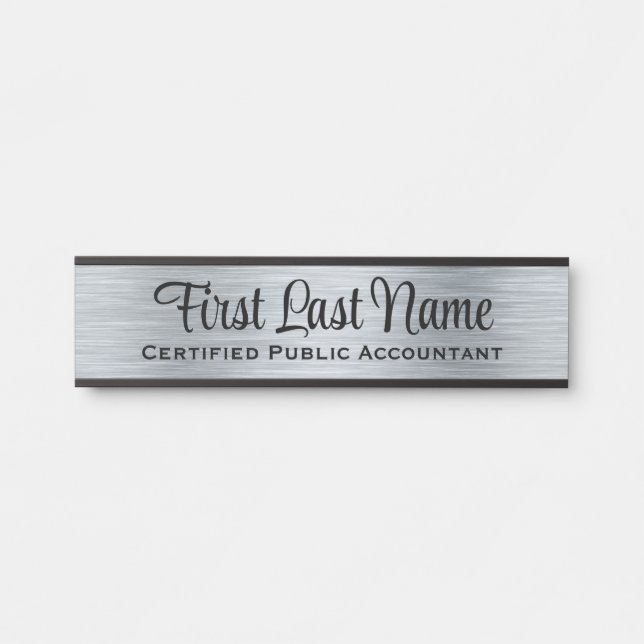 Placa De Porta Placas de Porta de Escritório Simples Moderna Fals (Frente)