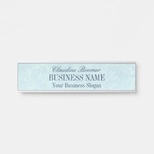 Placa De Porta Porta De Parede De Mesa De Olhar Azul Twilight Tex