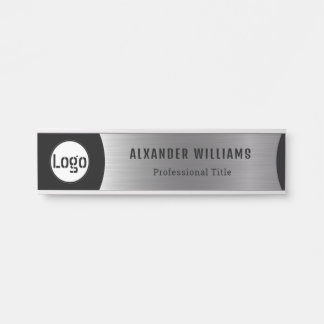 Placa De Porta Porta do escritório intercambiável Placa com logot