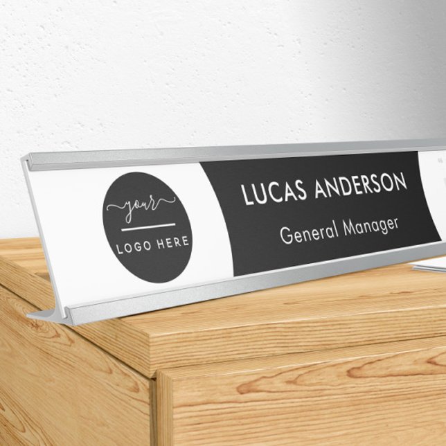 Placa De Porta Porta do escritório intercambiável Placa com logot (Criador carregado)