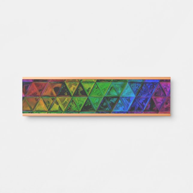 Placa De Porta Pride Glass (Frente)
