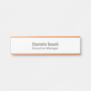 Placa De Porta Profissional Minimalista Moderno Simples