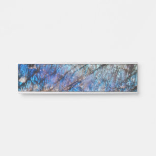 Placa De Porta Profundidades Iridescentes