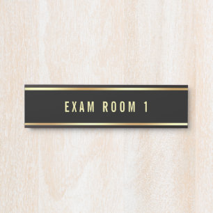 Placa De Porta Sala De Exame De Modelo De Texto Personalizado Pre