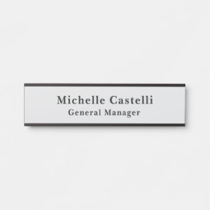 Placa De Porta Simples clássico exclusivo profissional