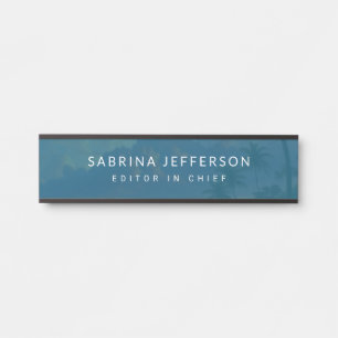 Placa De Porta Simples e Elegante