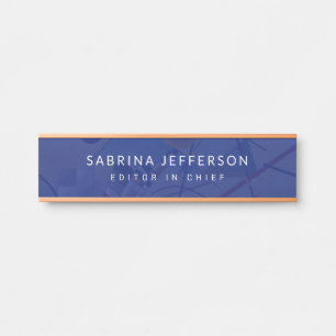 Placa De Porta Simples e Elegante