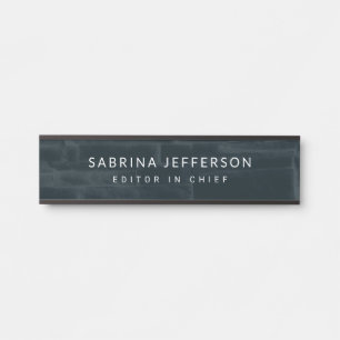 Placa De Porta Simples e Elegante