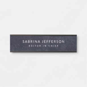 Placa De Porta Simples e Elegante