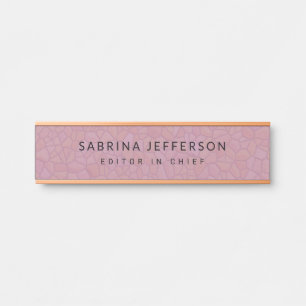 Placa De Porta Simples e Elegante