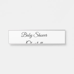 Placa De Porta SIMPLES MINIMAL.CUTE ADICIONE O NOME DO BEBÊ baby