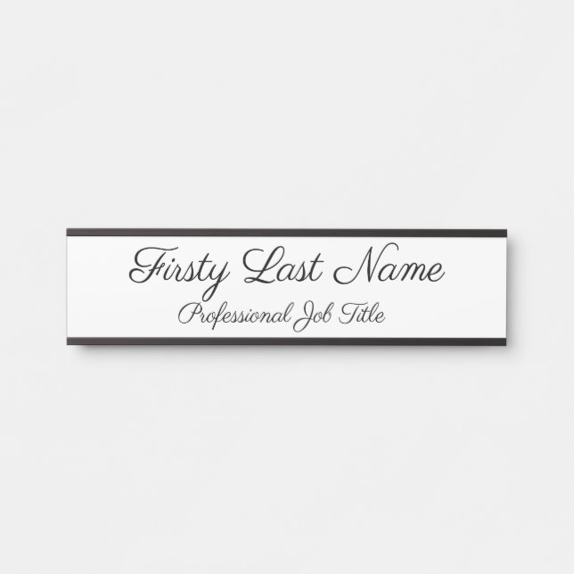 Placa De Porta Sinais de porta comercial Sinal legante Simples Mo (Frente)