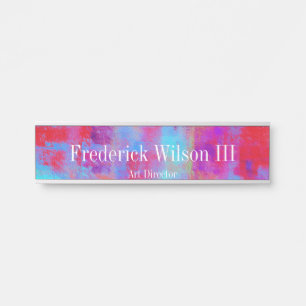 Placa De Porta Sinal cúbico de suspensão da porta da parede da