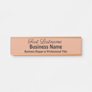 Placa De Porta Sinal de Dourado Rosa moderno clássico de sinais d