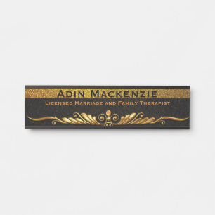 Placa De Porta Sinal de escritório LMFT licenciado pela Terapista