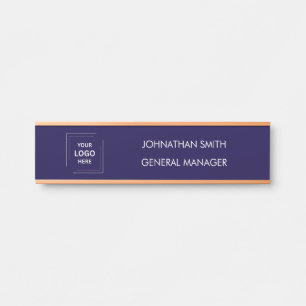 Placa De Porta Sinal de Porta de Escritório com Logotipo de Empre
