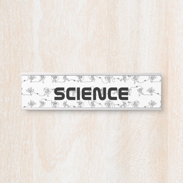 Placa De Porta Sinal de porta do astronauta (Frente)