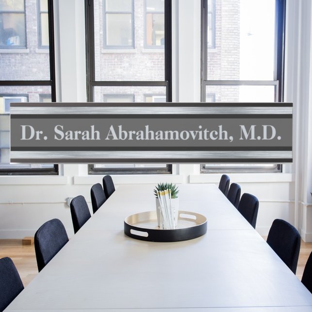 Placa De Porta Sinal de Porta do Médico Silver (Criador carregado)