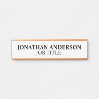 Placa De Porta Sinal de porta profissional moderna