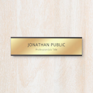 Placa De Porta Suspensão luxuosa do encanto moderno Dourado pret