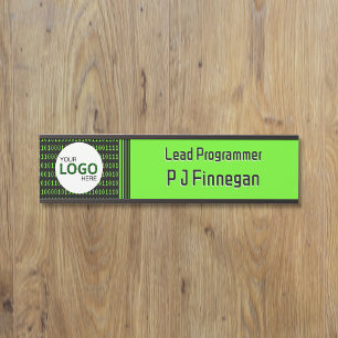 Placa De Porta Tema do software: empresa de tecnologia de código