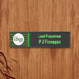 Placa De Porta Tema do software: empresa de tecnologia de código 