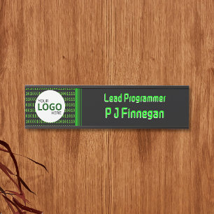 Placa De Porta Tema do software: empresa de tecnologia de código 